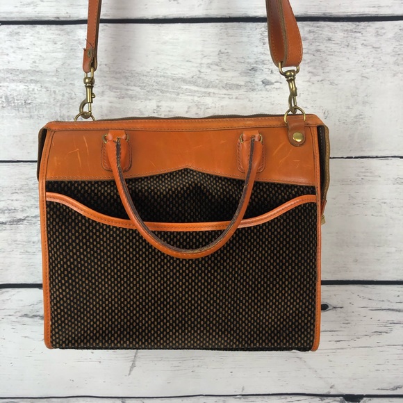 Vintage Leather | Custom Made Office | Travel Tote - Picture 3 of 8